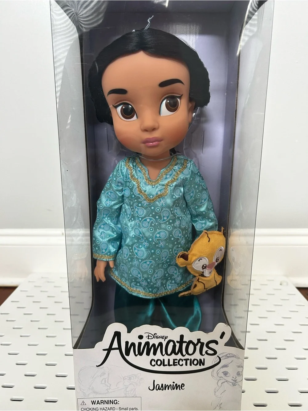 Disney Jasmine Animators Collection Doll - Teal Blue Outfit